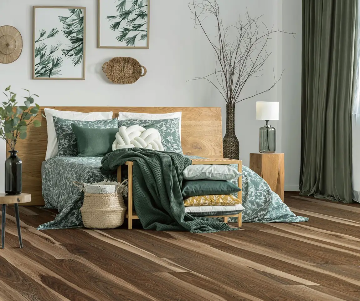 vinyl flooring in bedroom